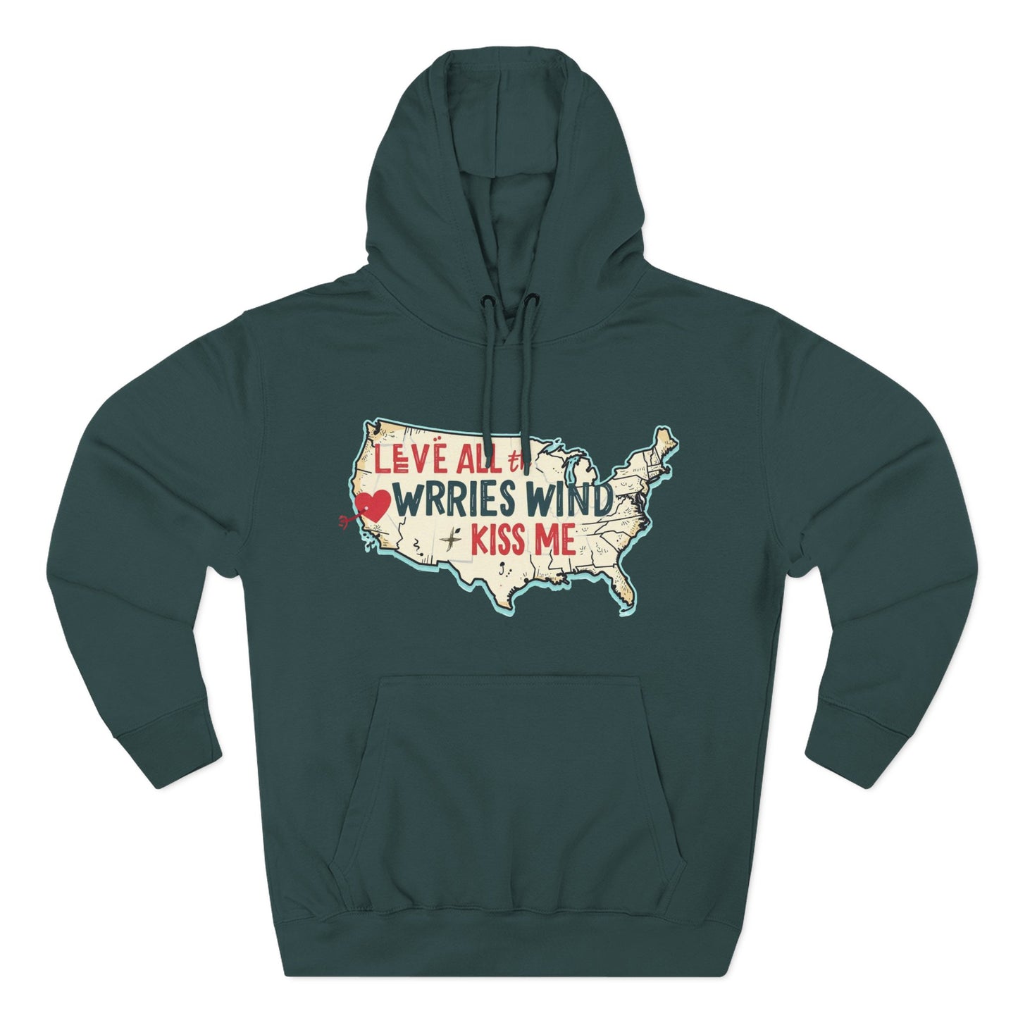 Cozy Map Fleece Hoodie