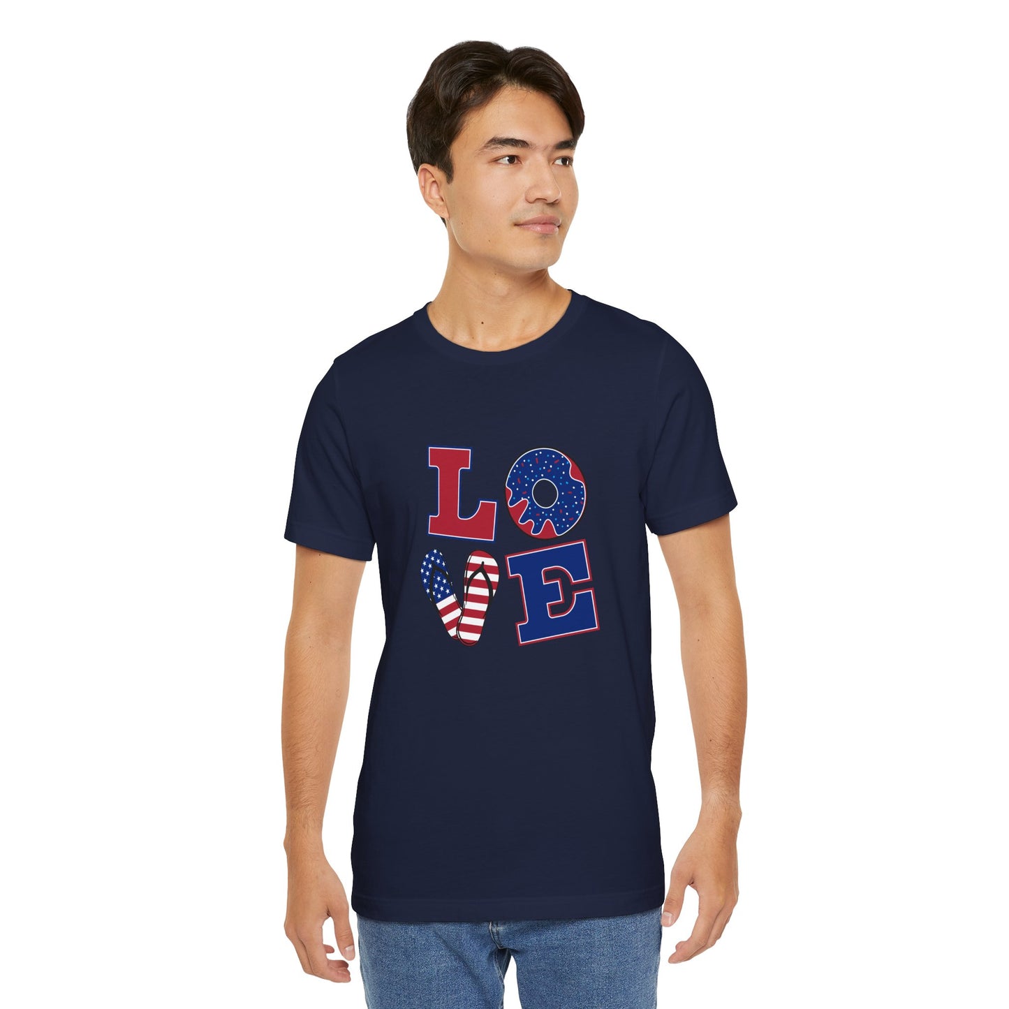 Love Unisex Tee for Independence Day