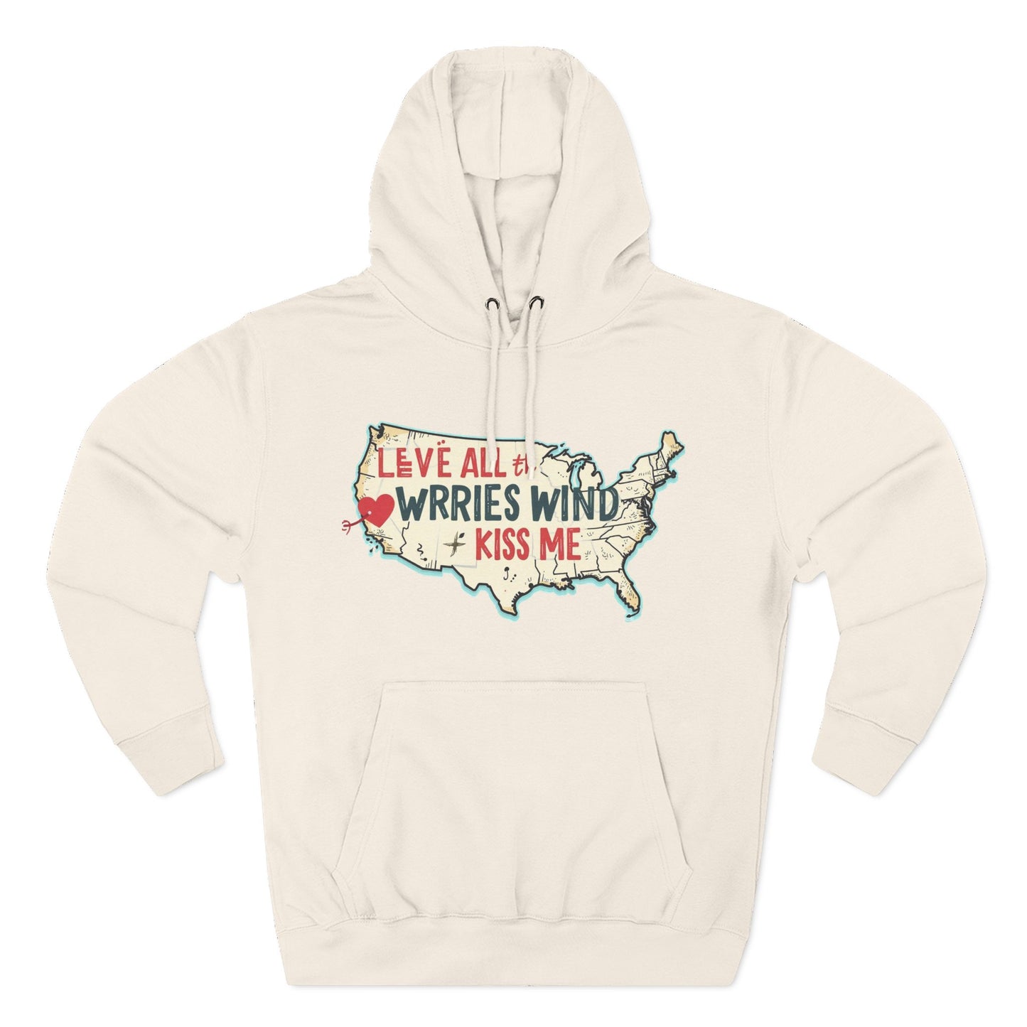 Cozy Map Fleece Hoodie