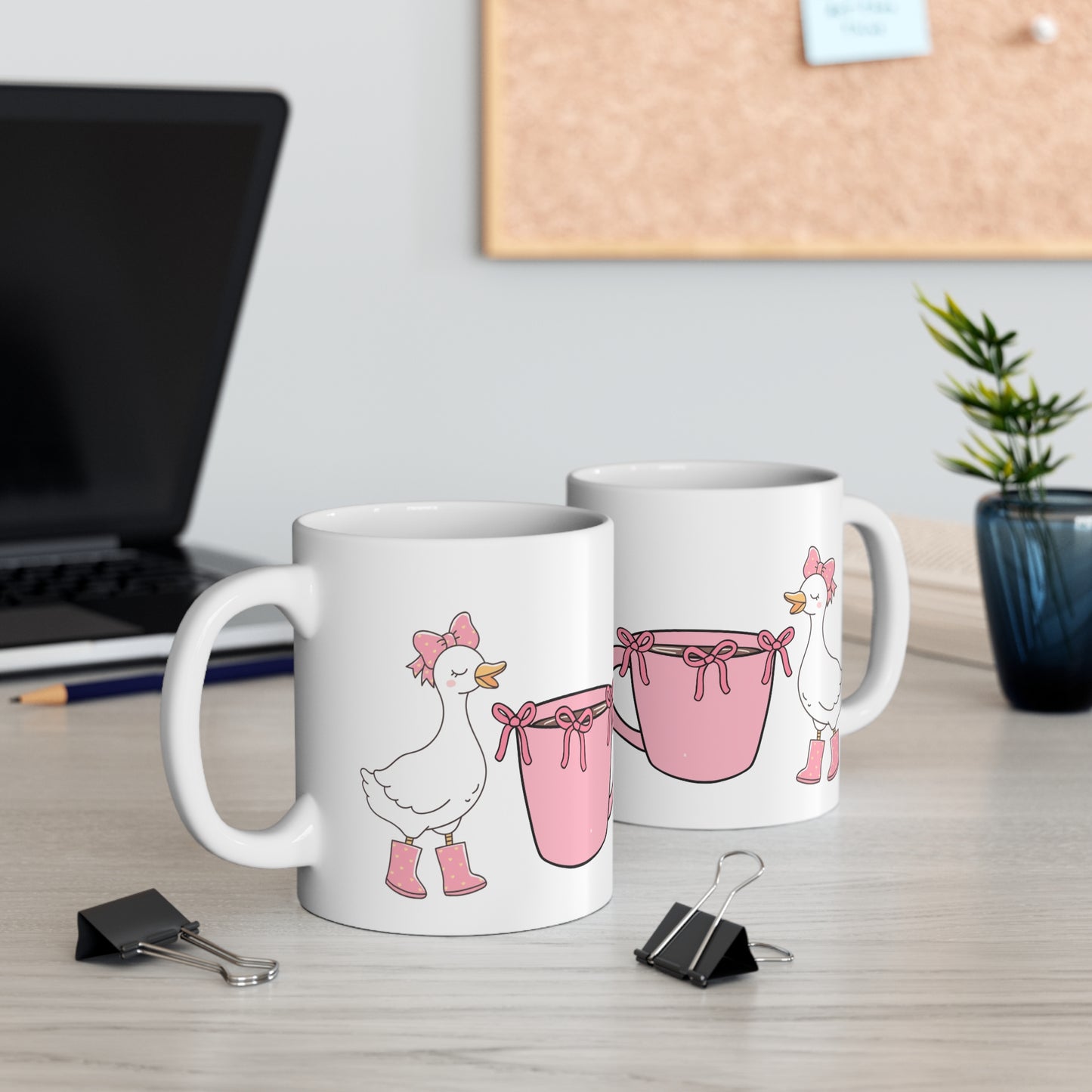 Cute Pink Mug with Bow Design, Perfect for Tea Lovers, Gift for Her, Birthday Mug, Cozy Home Decor