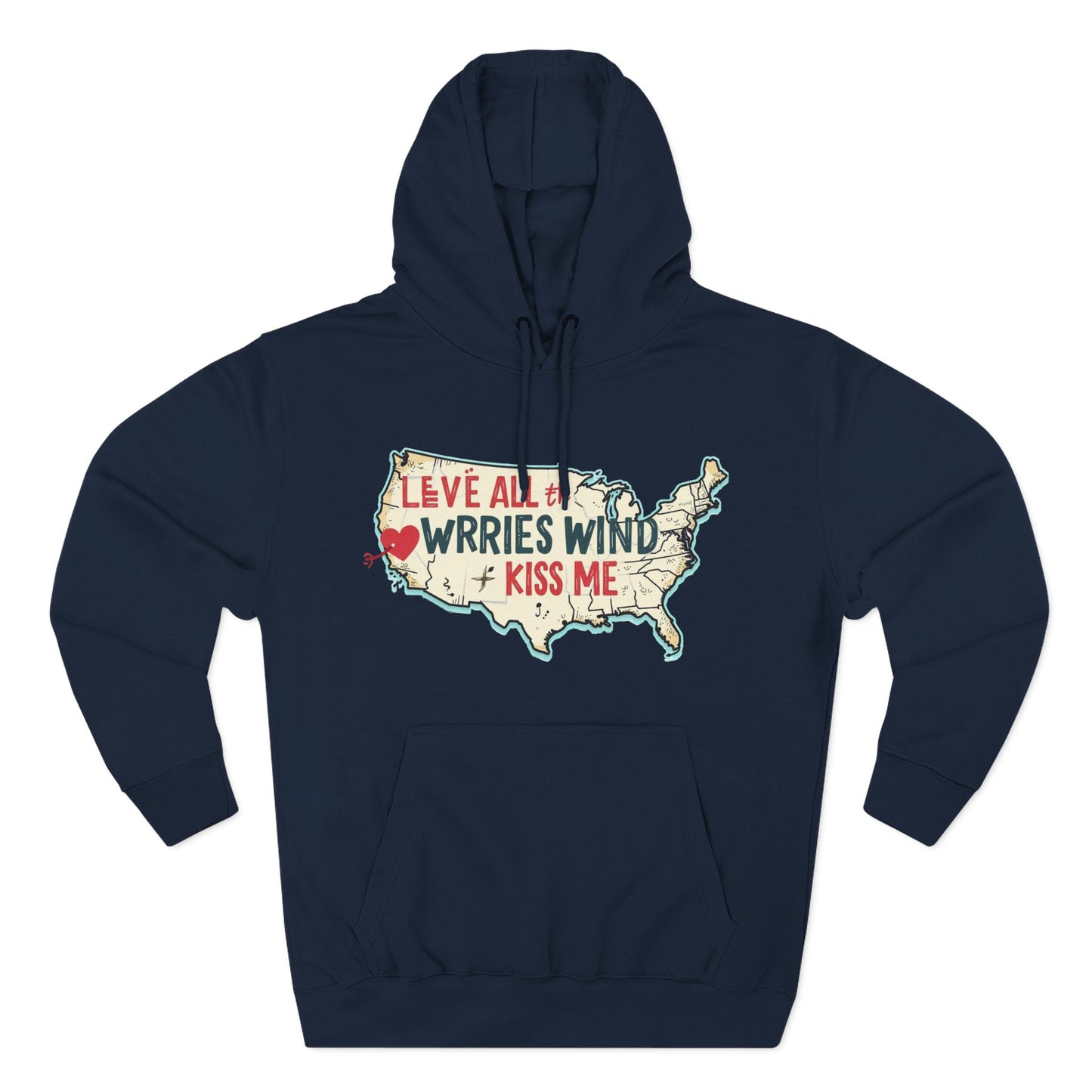 Cozy Map Fleece Hoodie