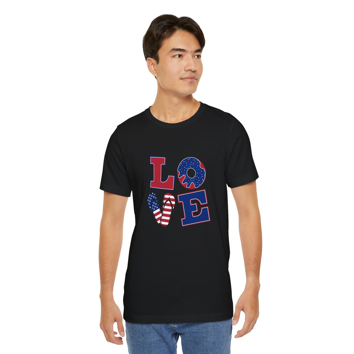 Love Unisex Tee for Independence Day