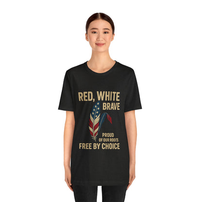 Red White Brave Patriotic Tee