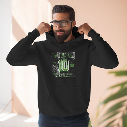 Casual Urban Fleece Hoodie with Graphic Design