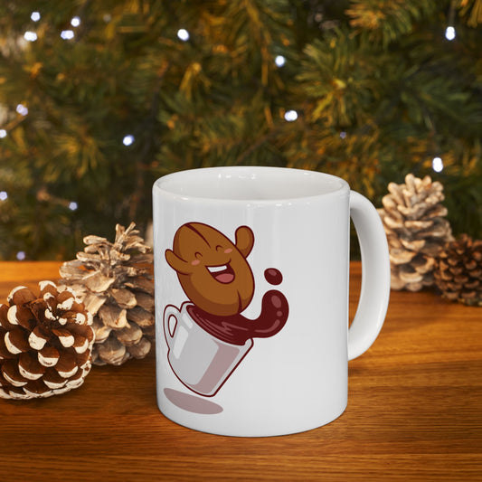 Whimsical Coffee Mug, Funny Gift for Coffee Lovers