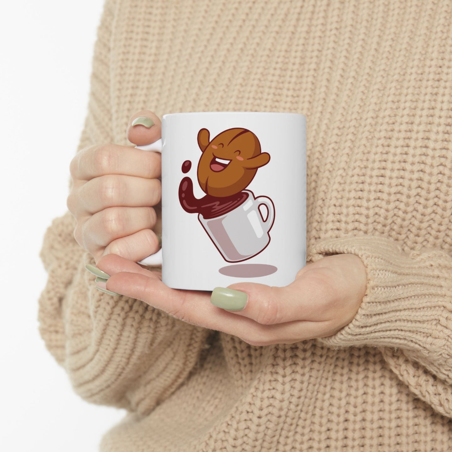 Whimsical Coffee Mug, Funny Gift for Coffee Lovers
