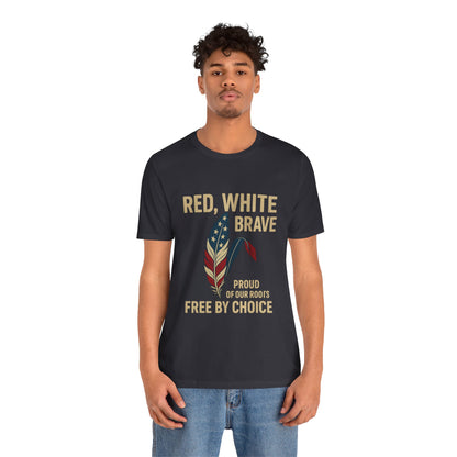 Red White Brave Patriotic Tee
