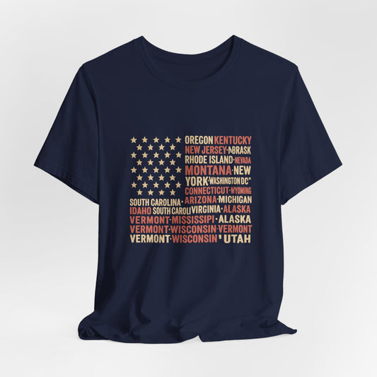 Patriotic State Pride Unisex Tee