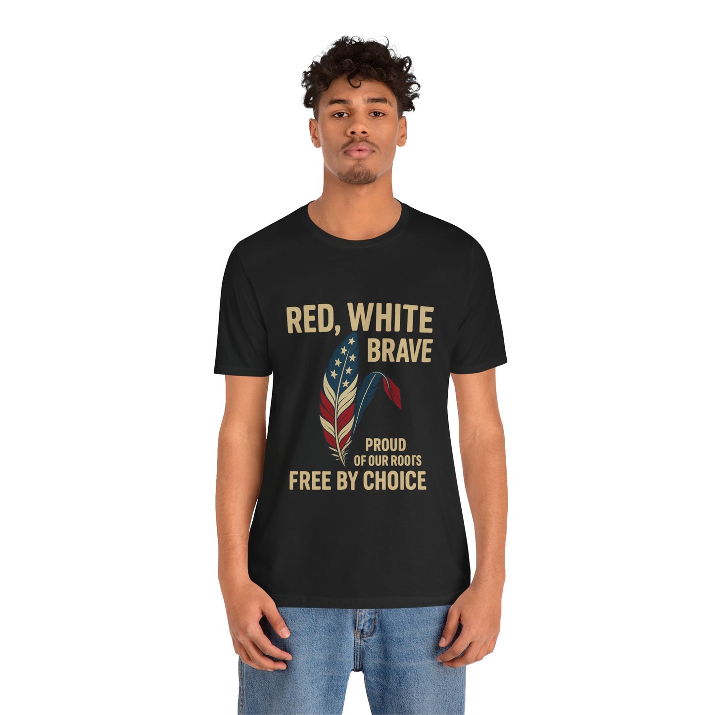 Red White Brave Patriotic Tee