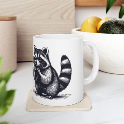 Whimsical Raccoon Mug