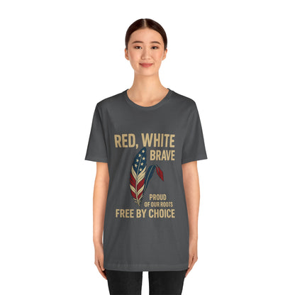 Red White Brave Patriotic Tee